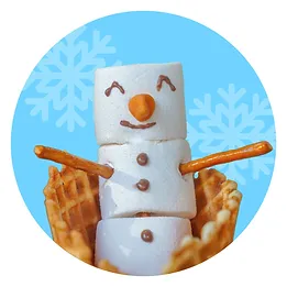 viral social media case study of a snowman character