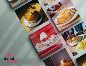 dennys social media marketing posts for instagram showing fluffy pancakes
