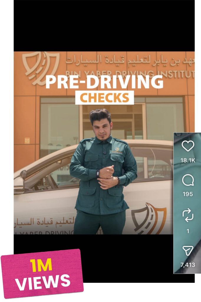 screenshot of video that reached 1 million views with engagement numbers