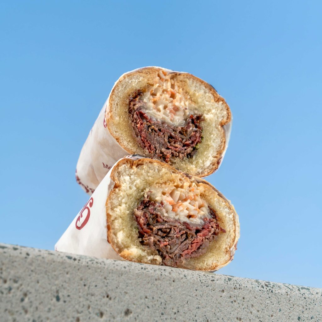 gustos deli sandwich cross section
