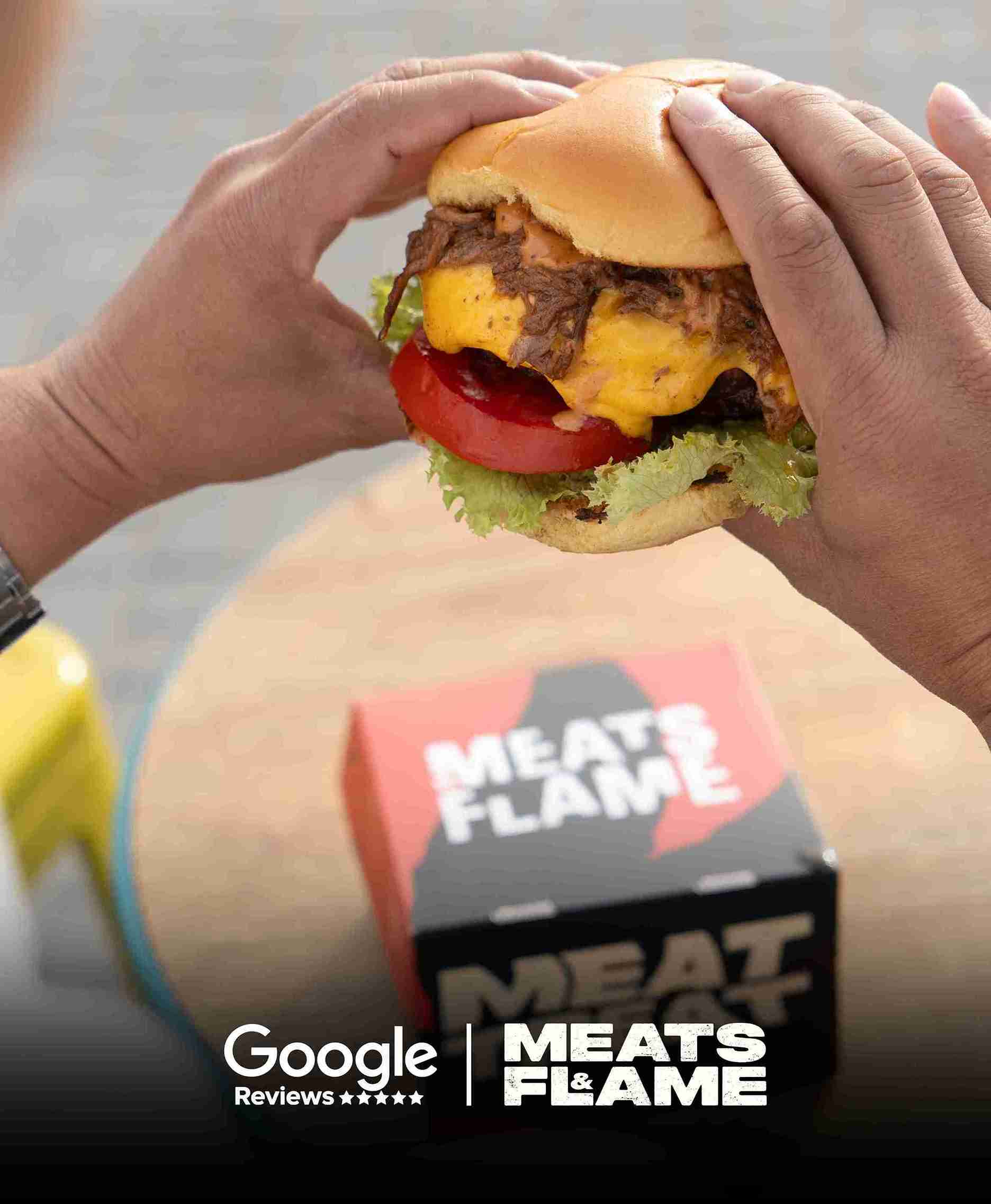 Meats & Flame Google review of Donut Media